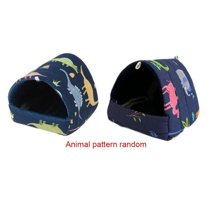 DIY Cute Mini Cage Rabbit Squirrel Winter Warm Mat Guinea Pig Nest Hamster House Small Animal Sleeping Bed Pet Hanging Cage
