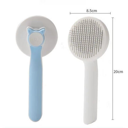 Self Cleaning Slicker Brush for Dog and Cat Removes Undercoat Tangled Hair Massages Particle Pet Comb Improves Circulation