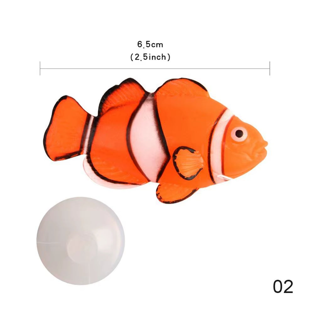 Glow in the Dark Artificial Aquarium Goldfish Ornament Fish Tank Jellyfish for Garden Ornament Fish Tank Decoration