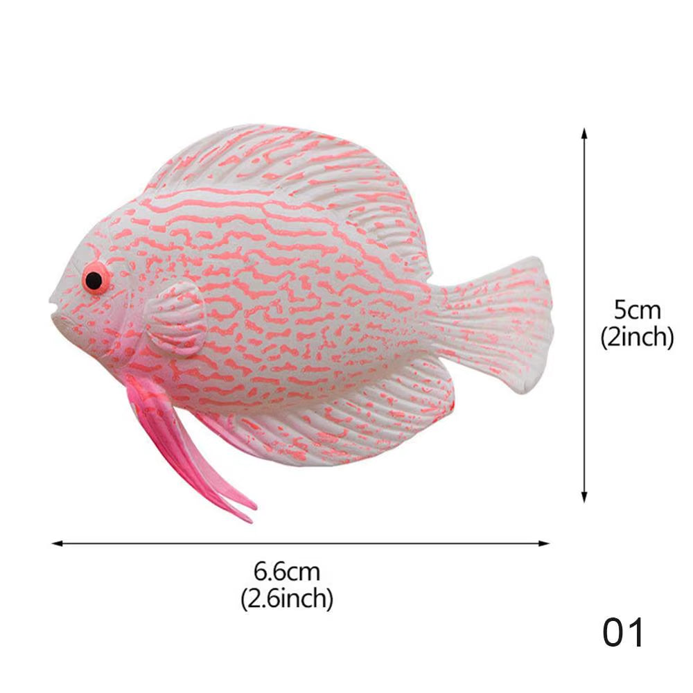 Glow in the Dark Artificial Aquarium Goldfish Ornament Fish Tank Jellyfish for Garden Ornament Fish Tank Decoration