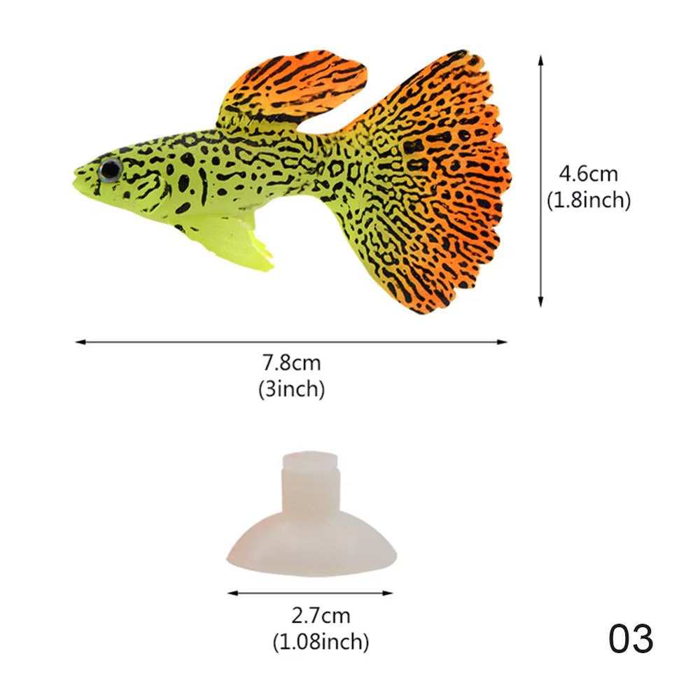 Glow in the Dark Artificial Aquarium Goldfish Ornament Fish Tank Jellyfish for Garden Ornament Fish Tank Decoration