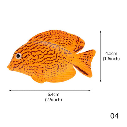 Glow in the Dark Artificial Aquarium Goldfish Ornament Fish Tank Jellyfish for Garden Ornament Fish Tank Decoration